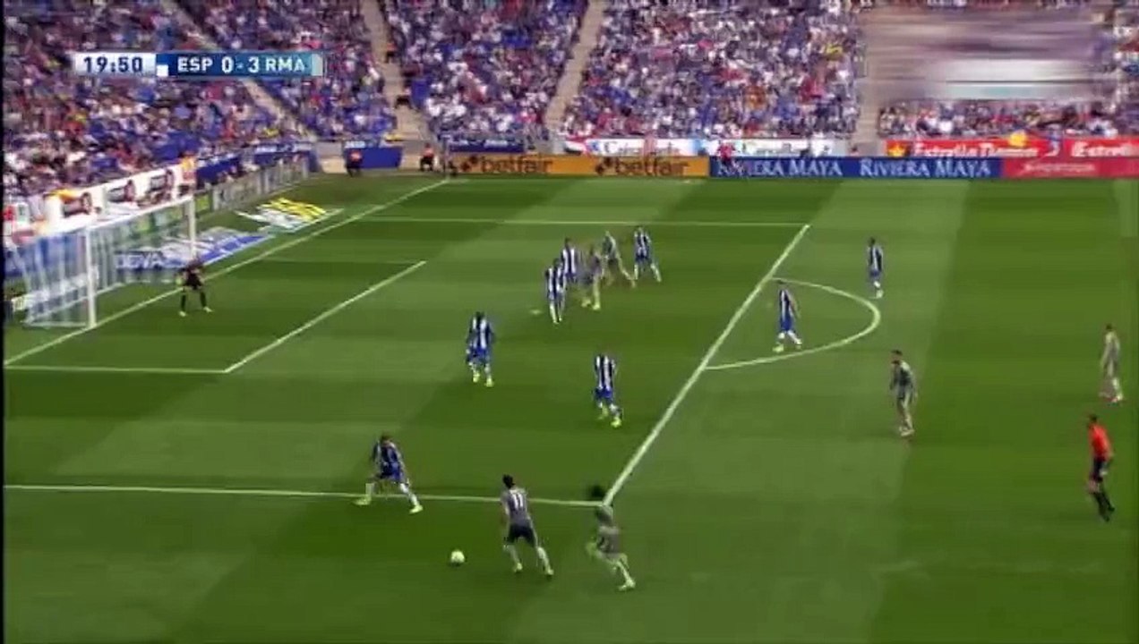 الهدف الثالث لريال مدريد في مرمي اسبانيول
