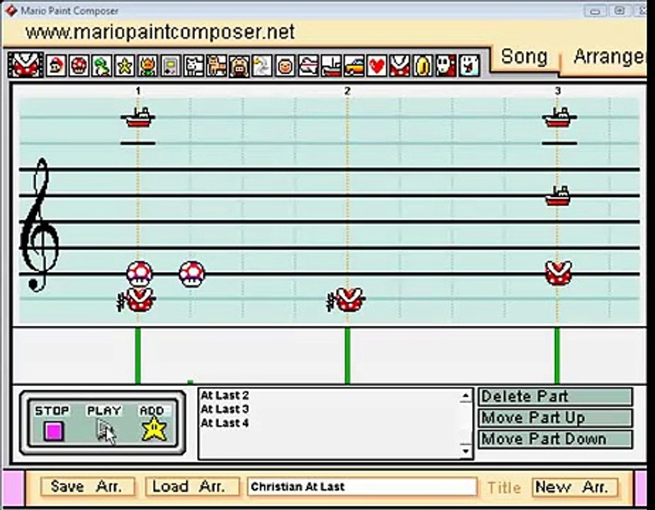 Mario Paint - "At Last" (Christian WWE Theme)