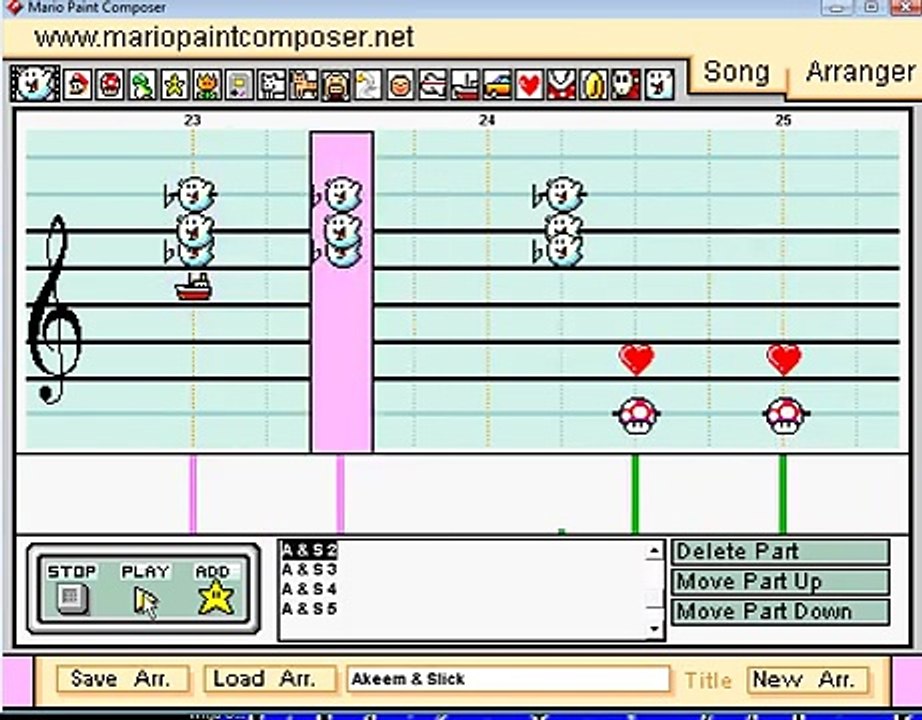 Mario Paint - "Jive Soul Bro" (Akeem & Slick WWE Theme)