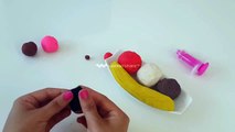 Play Doh Swirl & Scoop Ice Cream Banana Split Sundae Sweet Shoppe Dessert Playset!
