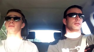 Father and son lip sync road trip style!!
