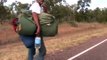 Nick meets drifter in middle of nowhere outback Queensland Australia bicycle tour