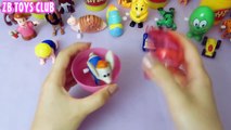 Kinder Surprise Eggs Disney Collector Play Doh Peppa Pig, Mickey Mouse, Barbie 2015