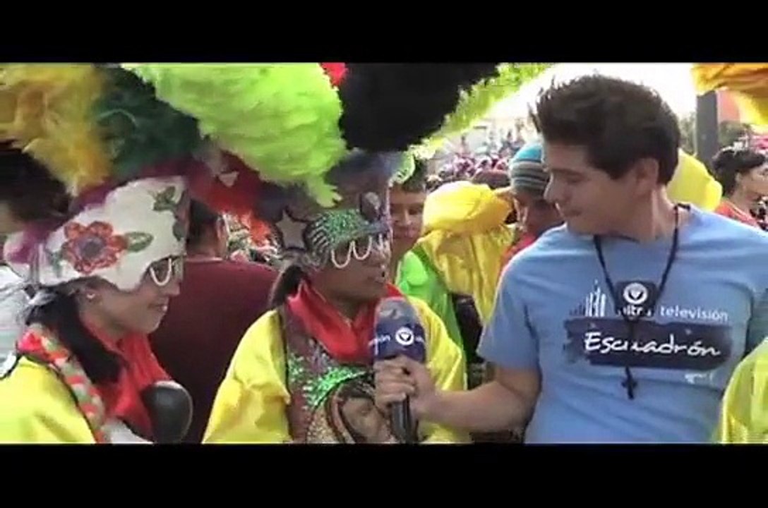 Romeria en el centro de Aguascalientes