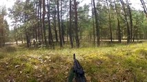 Latvia Airsoft - Well MB14A Sniper rifle, SRT14 Ak Gameplay