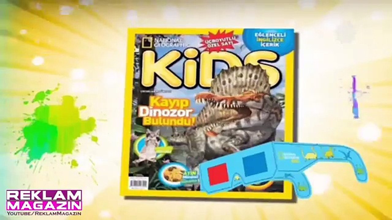 National Geographic Kids Şubat 2015 Sayısı 3D Gözlük Hediyeli Reklamı