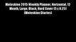 Moleskine 2015 Weekly Planner Horizontal 12 Month Large Black Hard Cover (5 x 8.25) (Moleskine
