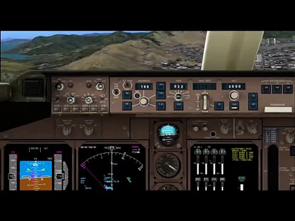 KLM Boeing 747-400 landing at Kai Tak