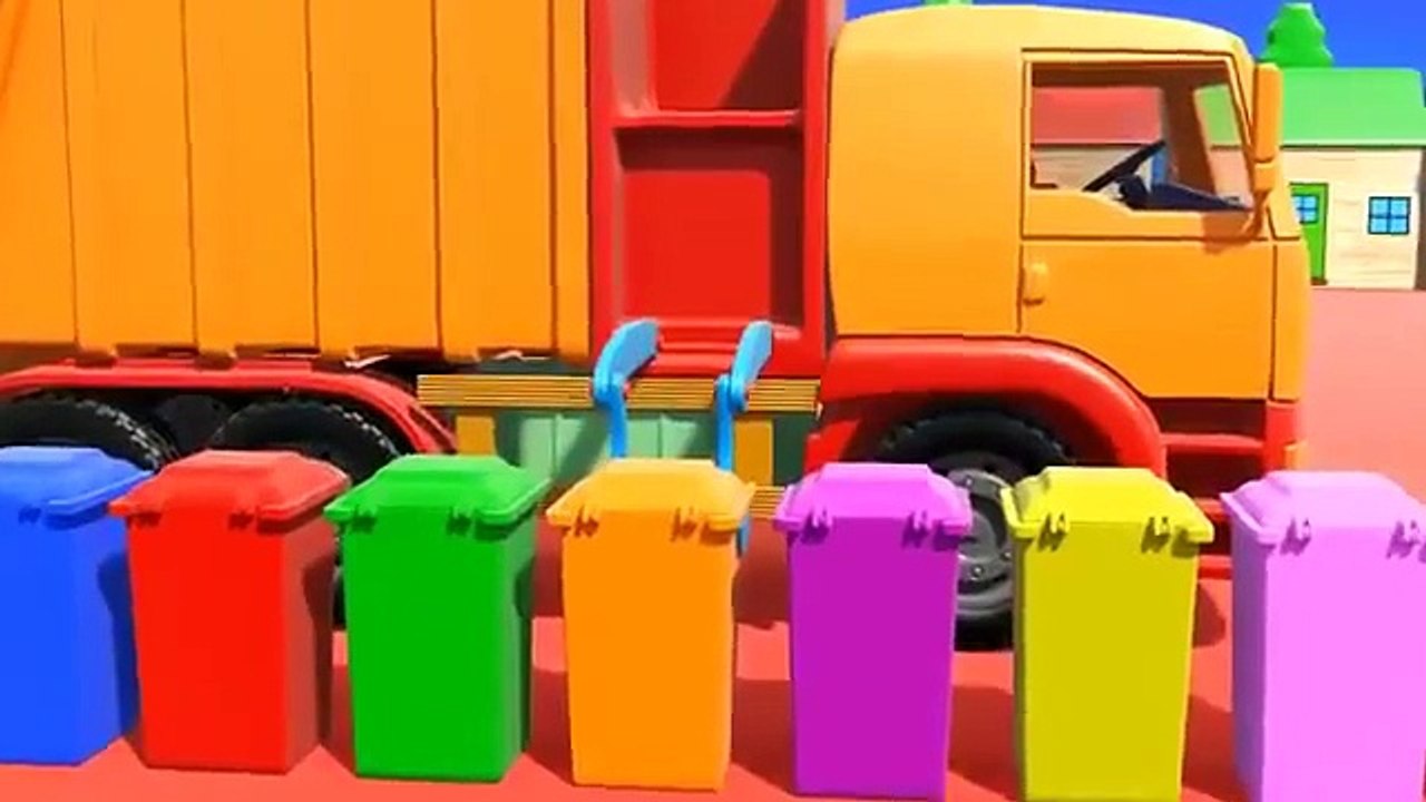 Video for Kid - Garbage Truck - Learn English Colors - For Kids