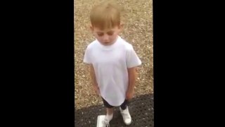 Funny Irish kid singing