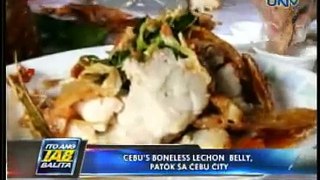 UNTV News: Cebu's boneless lechon belly, patok sa Cebu City (SEP112012)