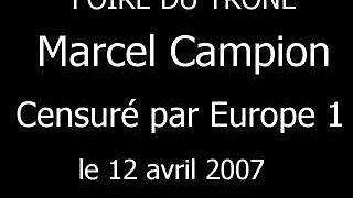 Marcel Campion censuré par Europe 1