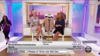 Wendy Williams Colorblocked Blouse