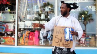 Homeless Man Sings 