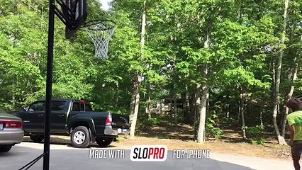 MUST WATCH!!!!! KID DUNKS ON 8 FT BASKETBALL GOAL!!!!!!!