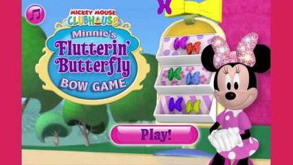 Mickey Mouse Clubhouse Minnies Flutterin Butterfly Bow Game Fun Baby Video