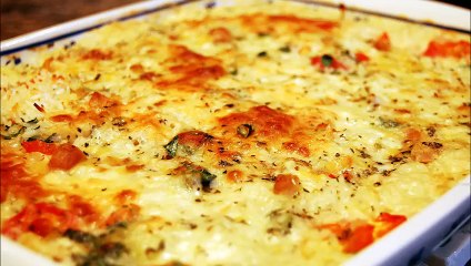 طريقة عمل صينية الدجاج بالقشطة