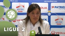 Conférence de presse Clermont Foot - Paris FC (1-1) : Corinne DIACRE (CF63) - Denis RENAUD (PFC) - 2015/2016