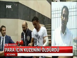 Kendisine para vermeyen kuzenini öldürüp parçaladı sonra da iş yerini yaktı