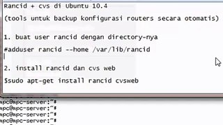 Rancid untuk backup konfig router di ubuntu