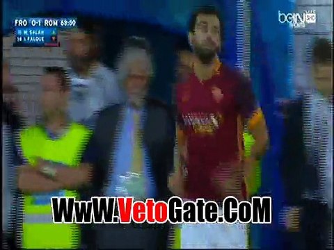 ملخص خاص لمسات محمد صلاح بمباراه روما امام فروسينونى