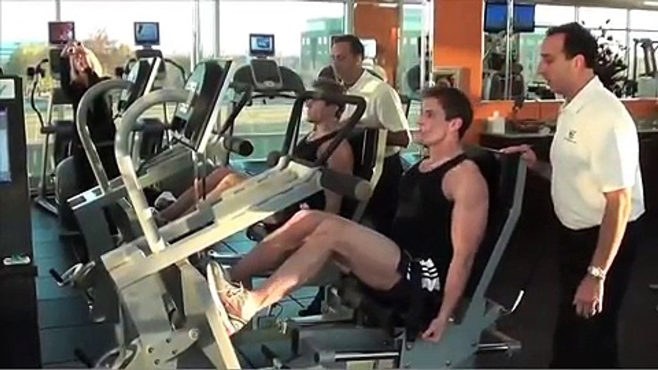 Scott Herman Demonstrates Chest Press, Leg Press, Core Pull Up