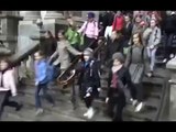 Flashmob à la gare d'Anvers en belgique