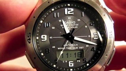 DST Setting for Casio Analog Digital Waveceptor Watch