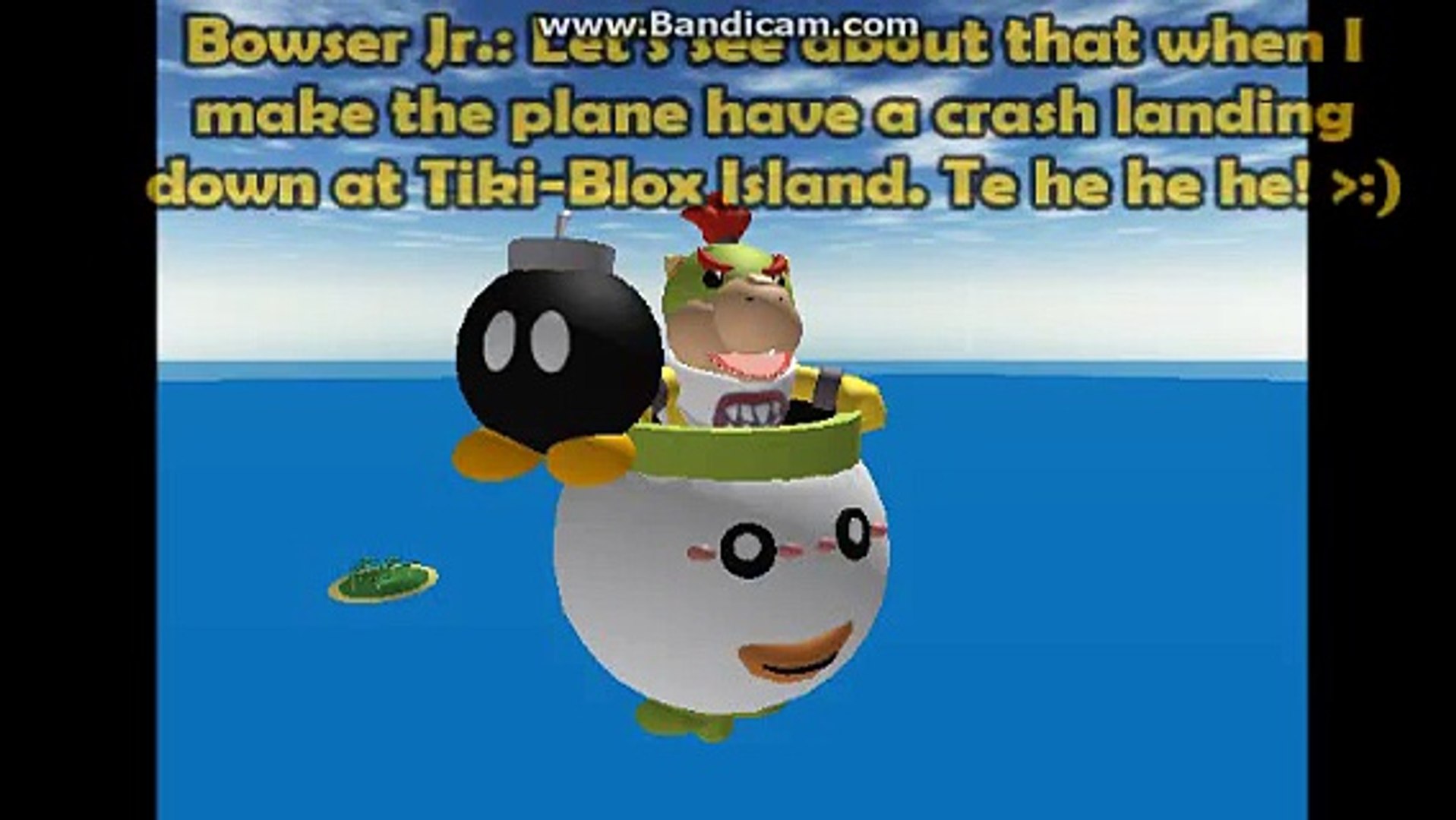 Mario In Roblox Land Tiki Blox Island Crash Landing - 