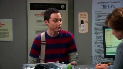 The Big Bang Theory S03E14 employment office scene