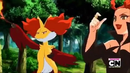 Ash vs Ace Trainer Astrid From the movie Diancie and The Cocoon of Destruction