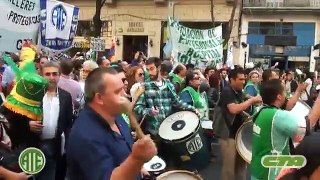 ATE Capital encabezó una multitudinaria movilización en repudio a la represión en el Borda