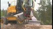 How to grade with a Volvo Wheeled Excavator (Part 9 of 16)
