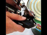 Stainless Steel Can Opener and Bottle Opener - Easy Turn Knob - Makes Opening Cans Easy and Fast
