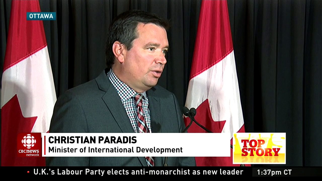 Minister of International affairs - Christien Paradis - 2015-09-12