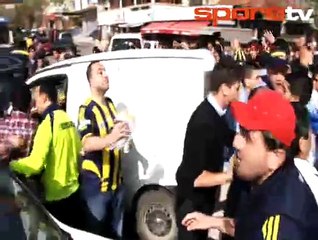 Samandıra'da olay! | G.Saraylı taraftarlar son anda kurtuldu!