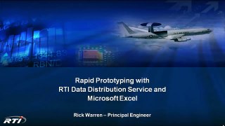Rapid Prototyping with RTI and Microsoft Excel