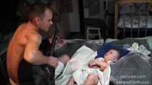 Baby Sings Himself to Sleep While Dad Plays Metallica