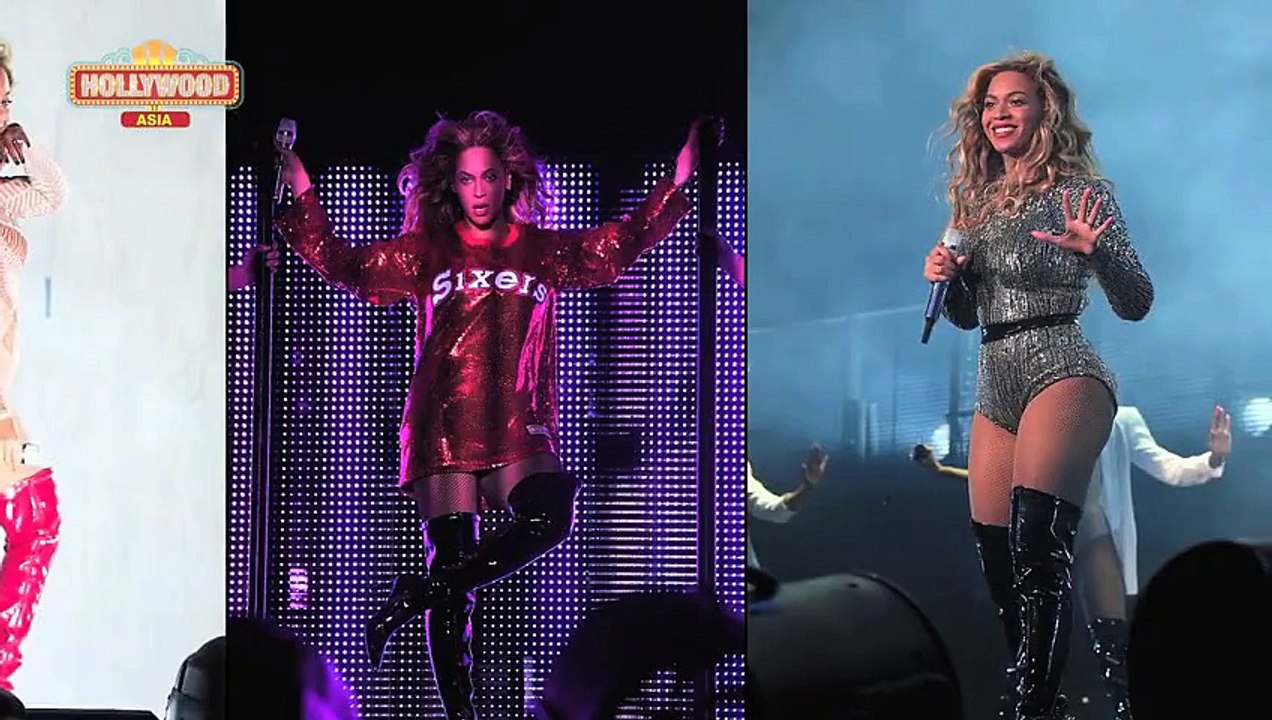 Beyonce's Exposes Frontal With RED Inners -