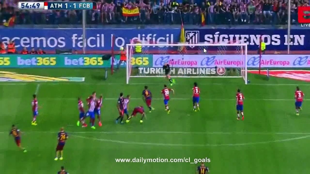 Neymar GOAL!! | ATM 1-1 FCB