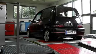 Fiat Cinquecento Sporting bei A&A Autombiltechnik auf dem Leistungsprüfstand