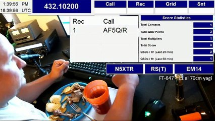 Arrl August UHF QSo with AF5Q/R