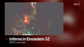 8989 Leservideo: Brand in Einsiedeln