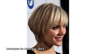 hairstyles for thick hair 2013