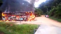 Ônibus incendiado em Blumenau