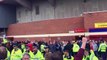 Manchester United fans V Liverpool fans outside Old Trafford 12/09/15