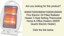 600W/700W/800W/1500W/2000W Fins Electric Oil Filled Radiator Heater 3 Heat Setting Thermost