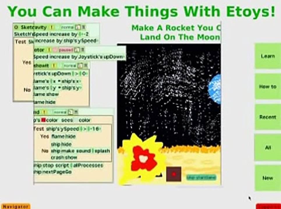 Squeak Etoys tutorial for OLPC
