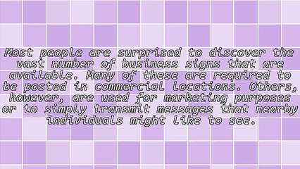 Various Types Of Business Signs And Their Functions