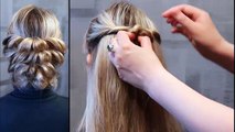 Evening hairstyle with elastic bands (two turns)Вечерняя причёска на резинках (два оборота)